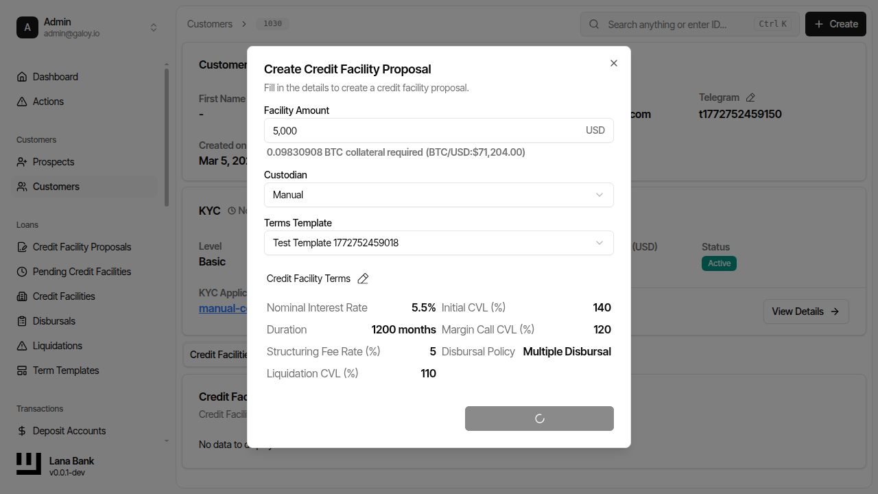 Submit proposal form