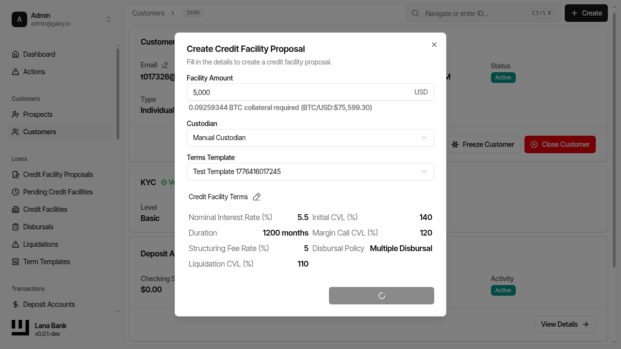 Submit proposal form