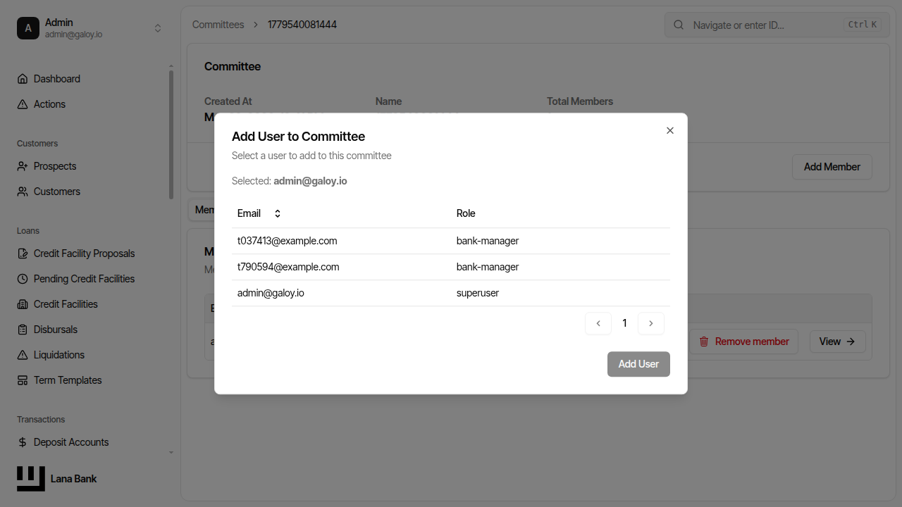 Submit add member