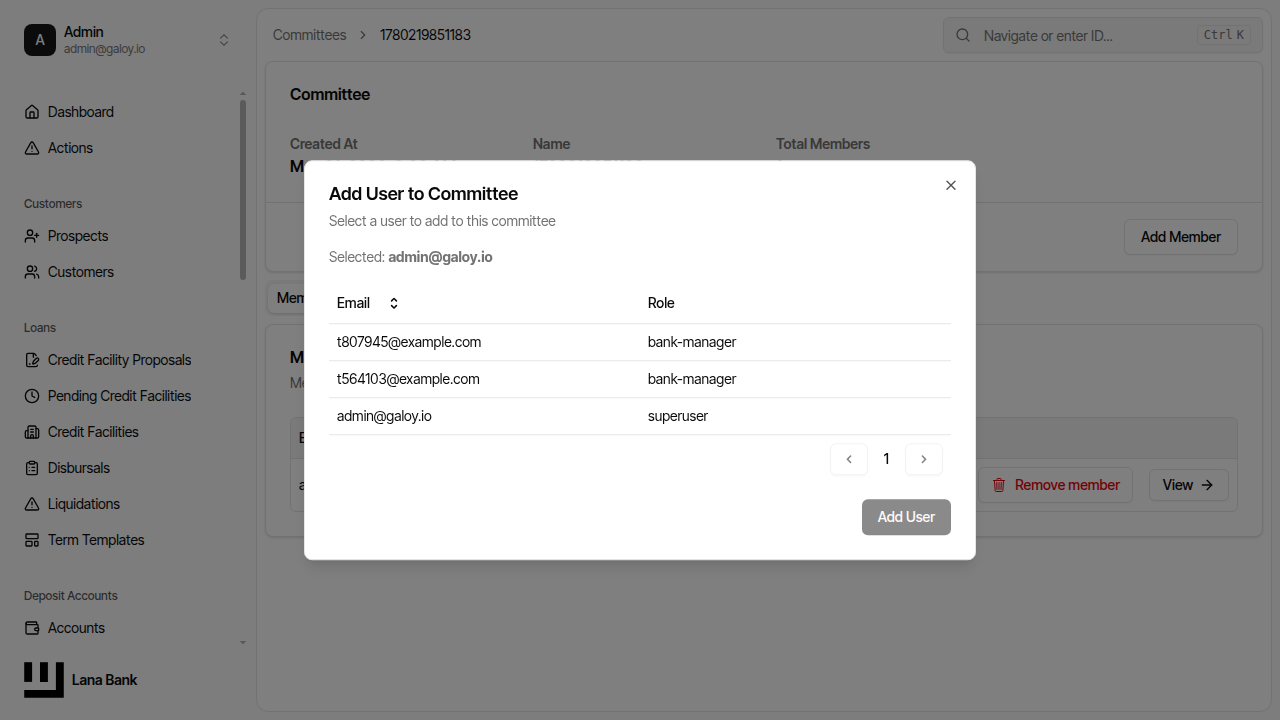 Submit add member