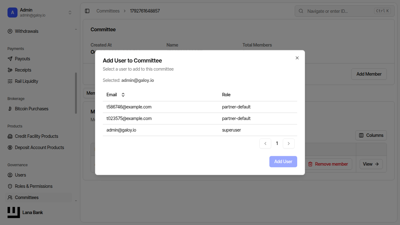 Submit add member