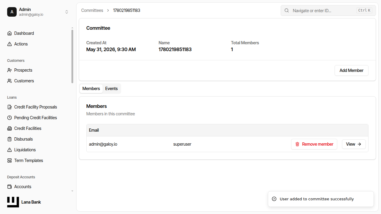 Verify member added