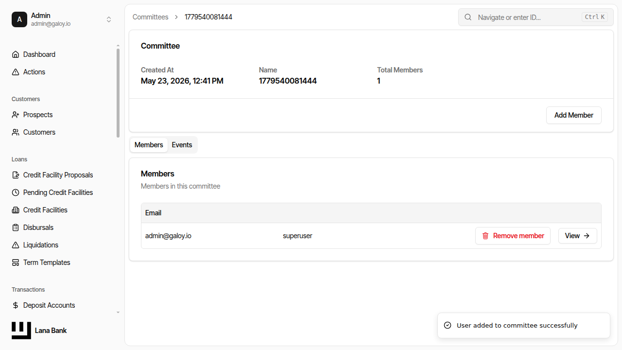 Verify member added