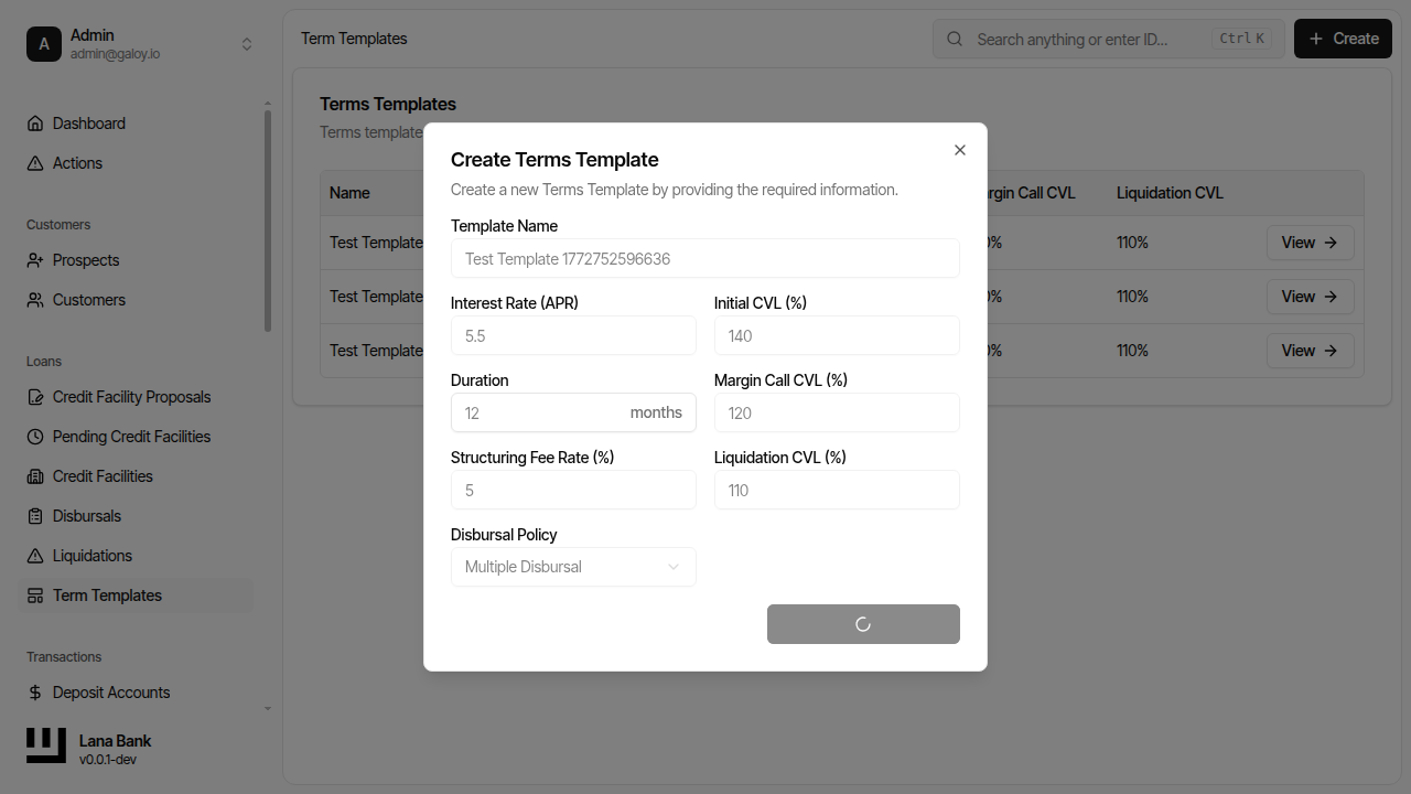 Submit terms template