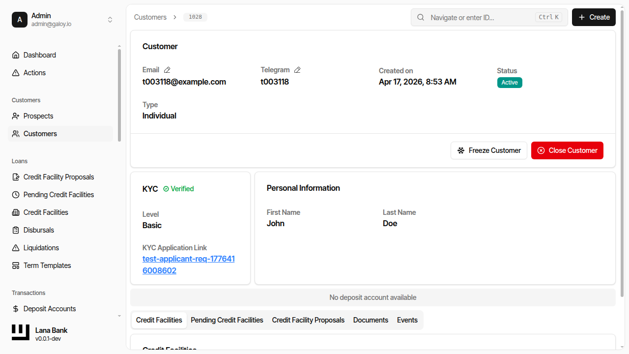 No deposit account banner