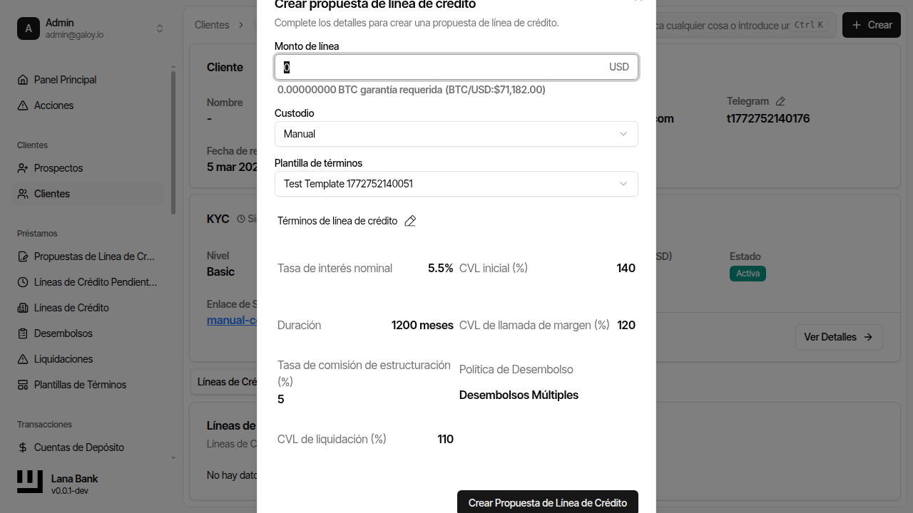Abrir formulario de propuesta