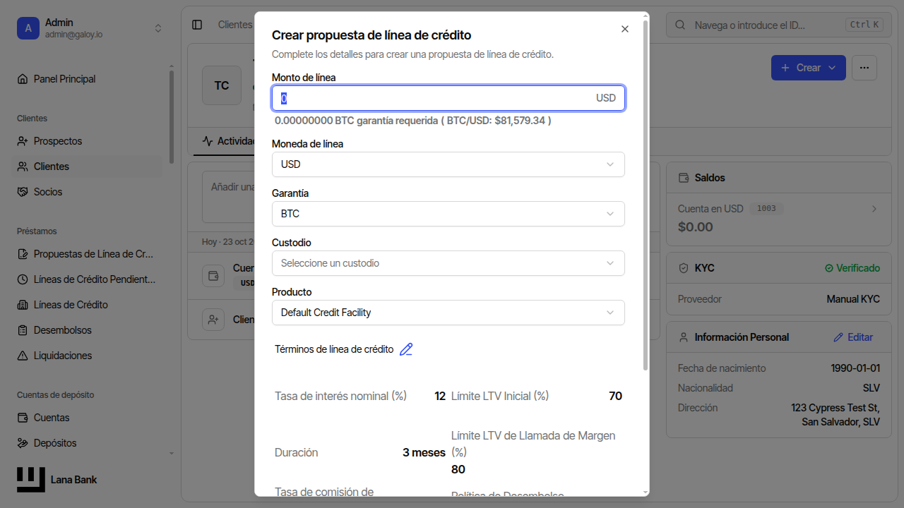 Abrir formulario de propuesta