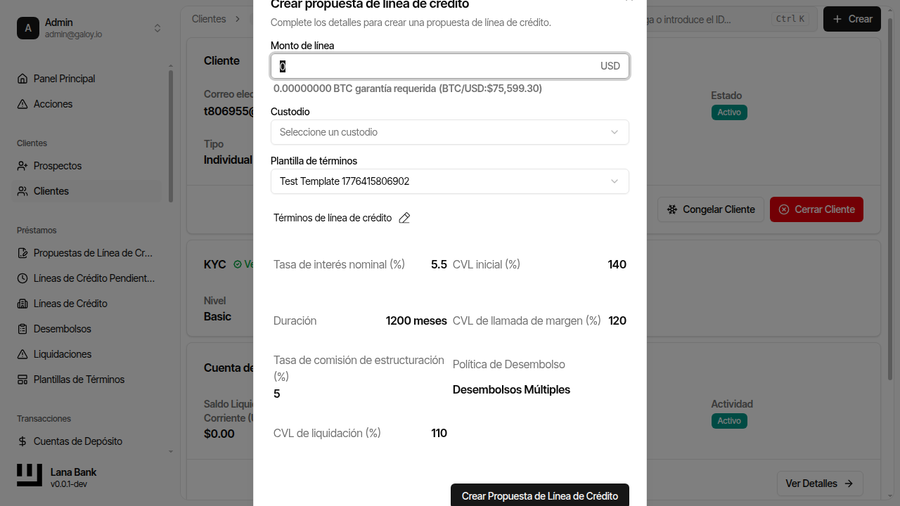 Abrir formulario de propuesta