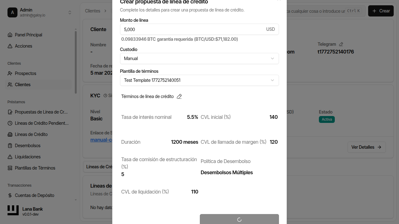 Enviar formulario de propuesta