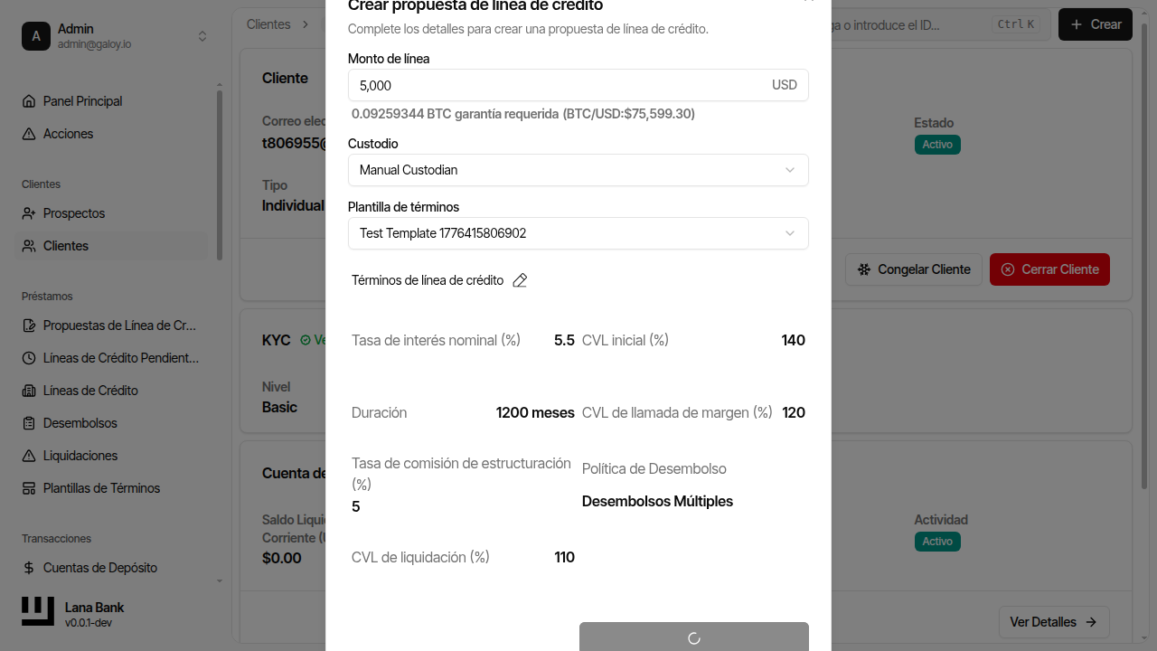 Enviar formulario de propuesta