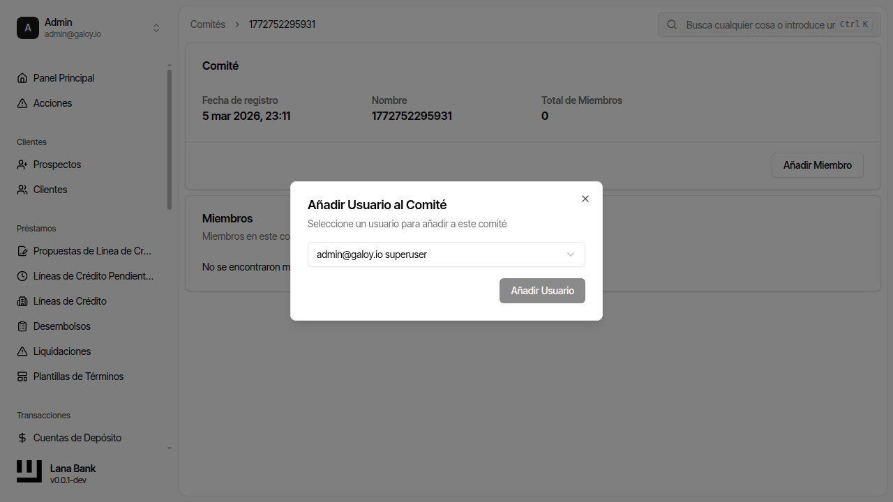 Enviar agregar miembro