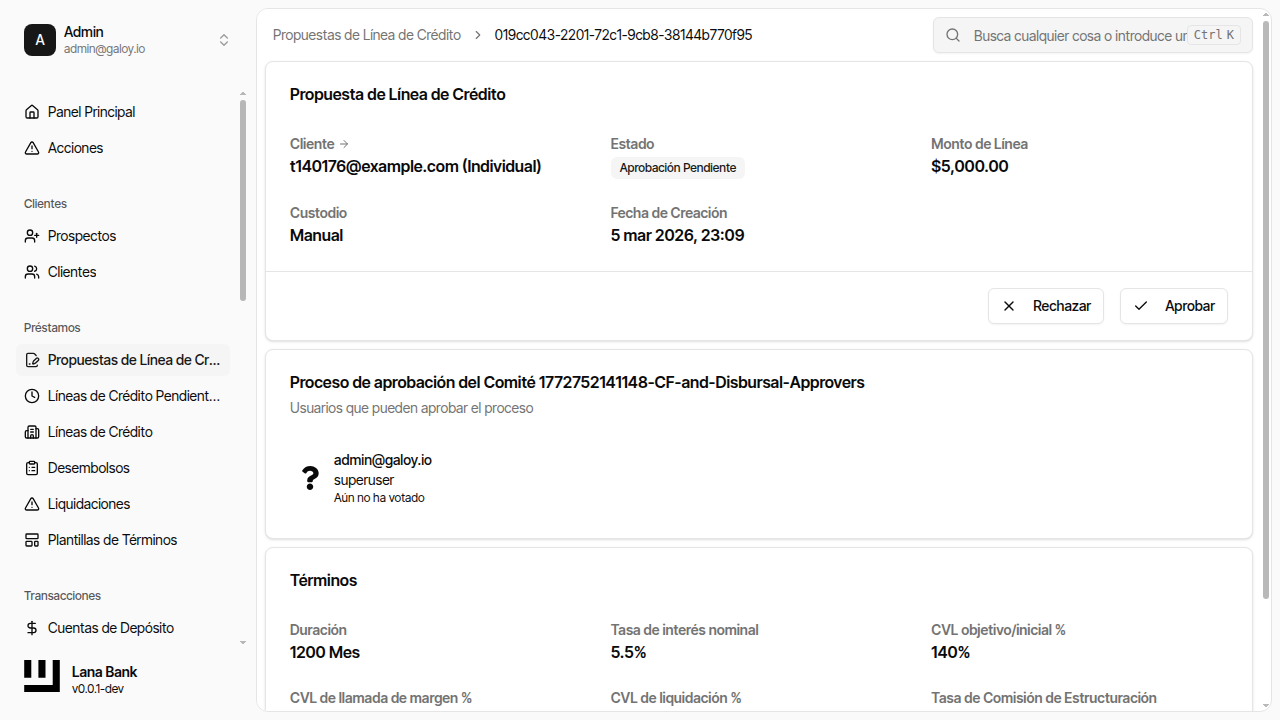 Botón de aprobar propuesta