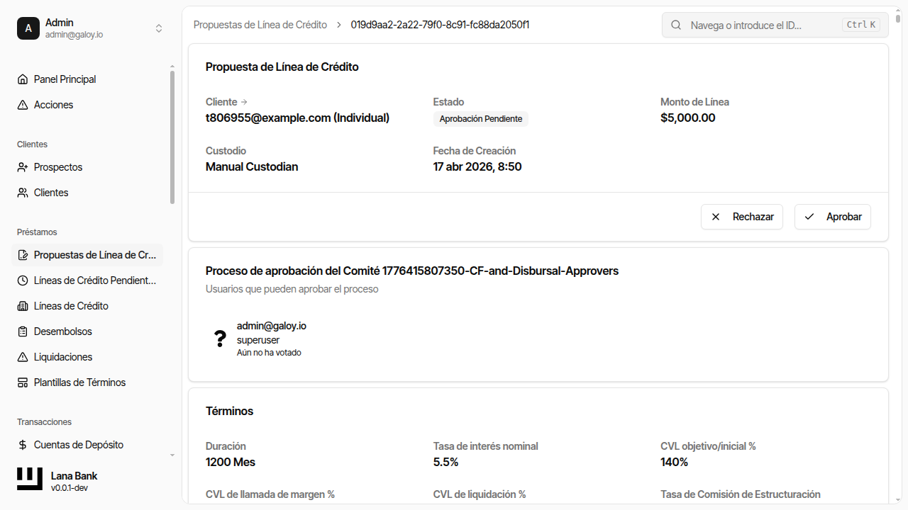 Botón de aprobar propuesta