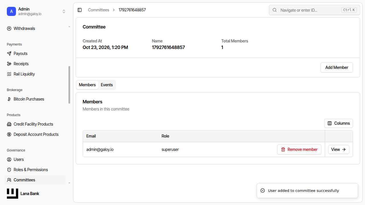 Verify member added