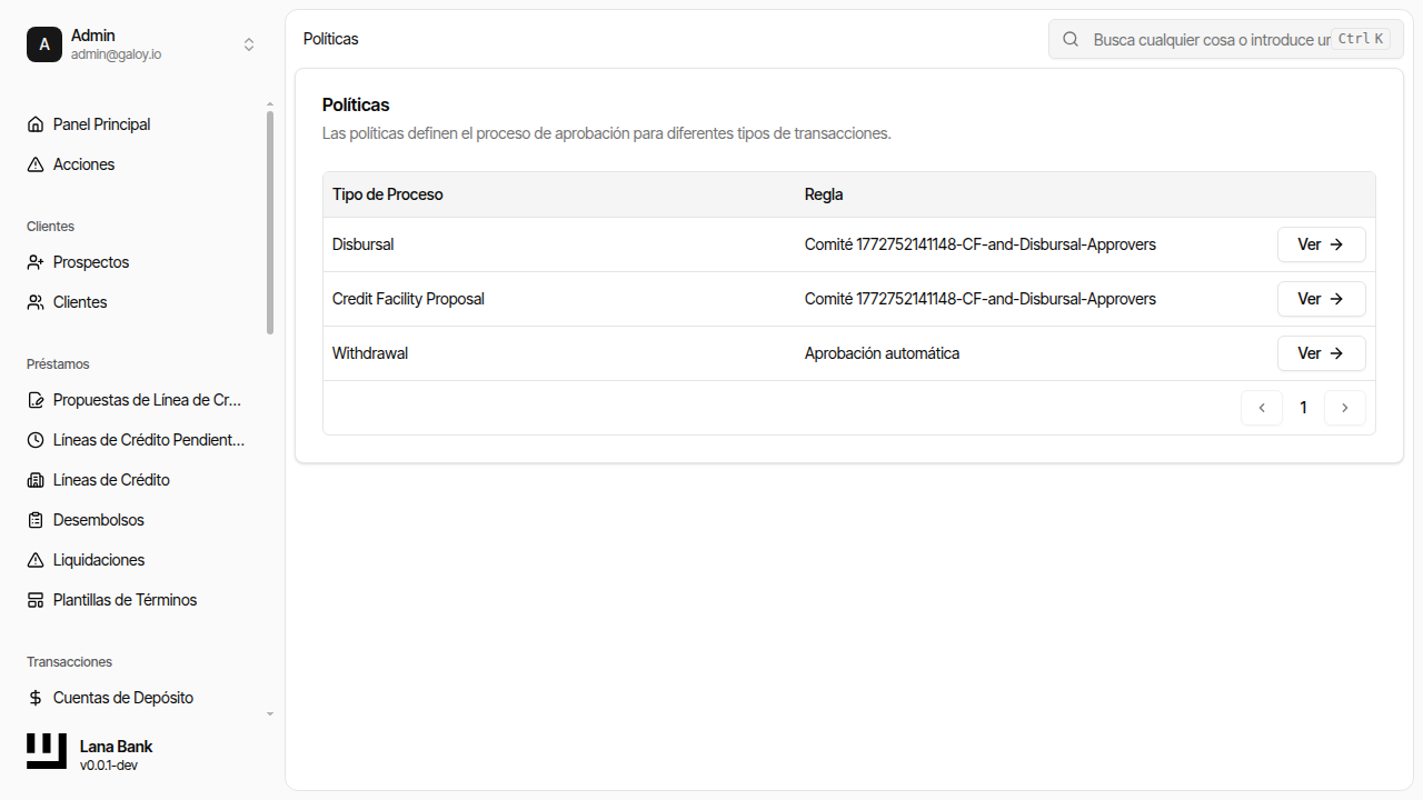 Visitar página de políticas