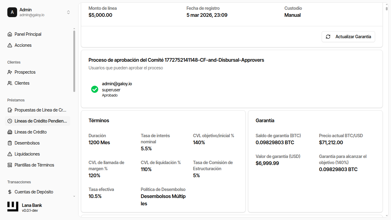 Garantía actualizada