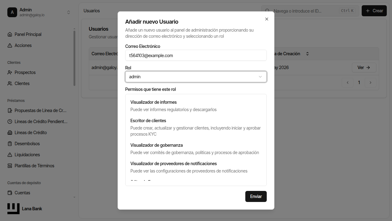 Asignar rol admin