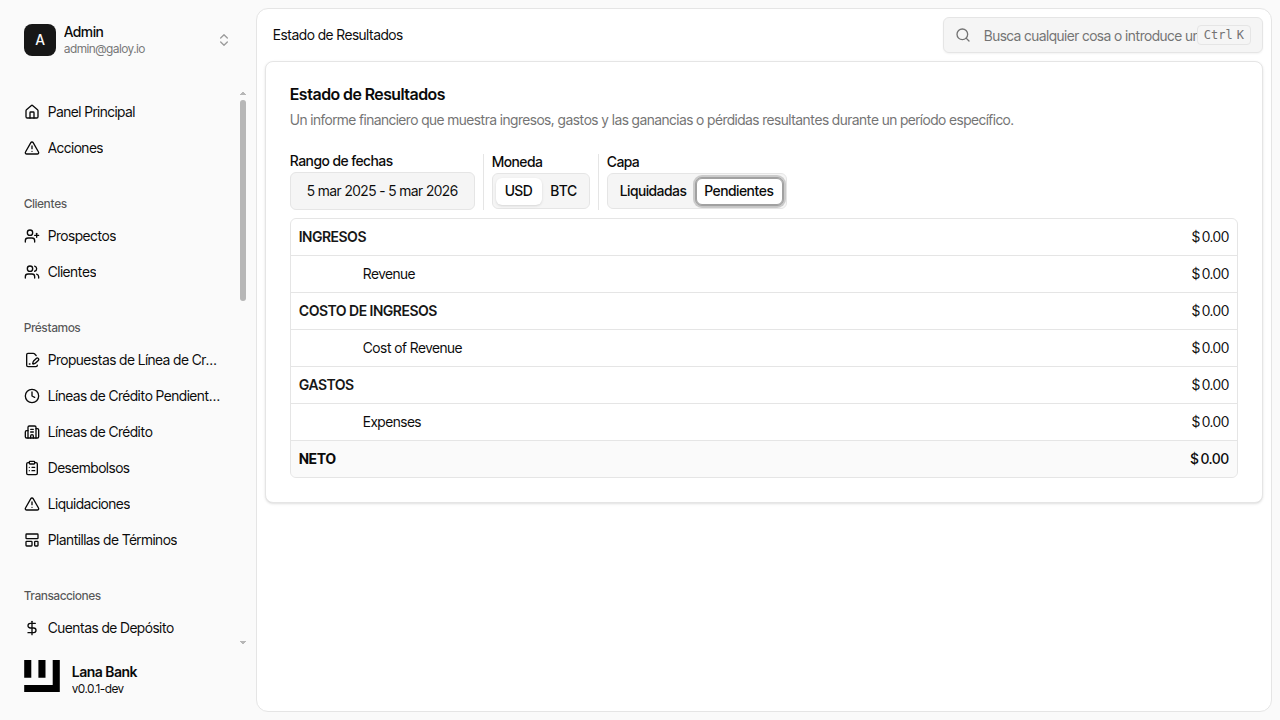 Estado de resultados capa pendiente
