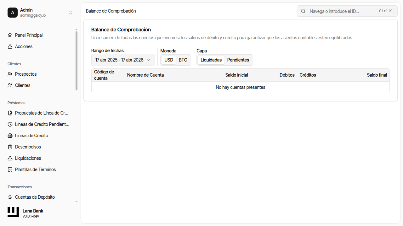 Balanza de comprobación